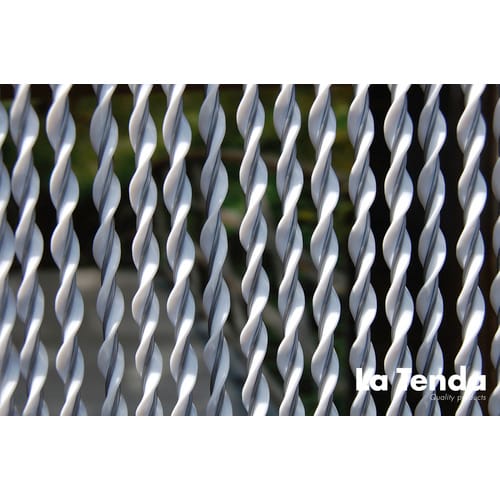 La Tenda Türvorhang, BxH: 100 cm x 230 cm, weiß/grau, Polyvinylchlorid/Aluminium - weiss