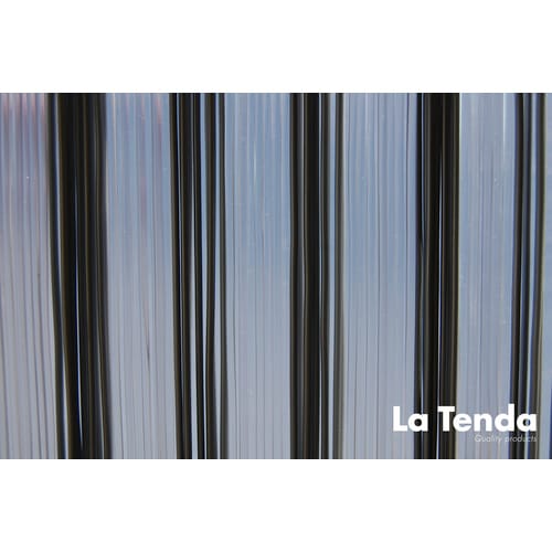 La Tenda Türvorhang, BxH: 90 cm x 210 cm, grau, Polyvinylchlorid/Aluminium