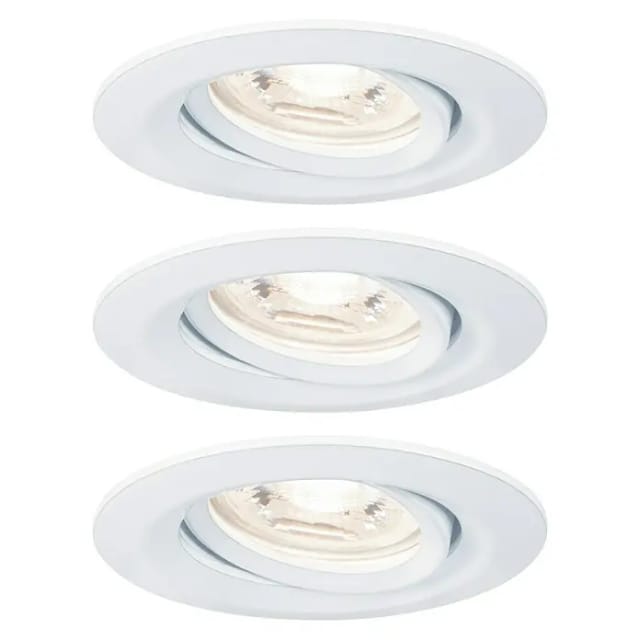 PAULMANN Einbauleuchte, LED, 310 lm, warmweiß, IP23, schwenkbar - weiss