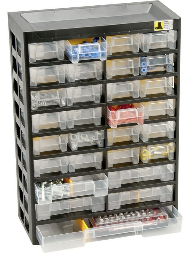 ALLIT Metallmagazin, BxHxT: 30,5 x 43,5 x 13,5 cm, Polypropylen/Polystrol - bunt