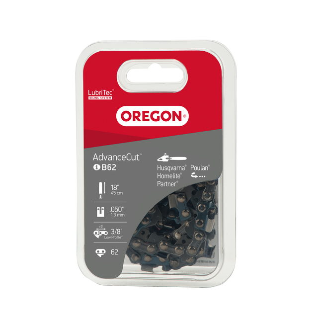 OREGON® Halbmeißelzahn-Ersatzkette, 62 TG, 450 mm - grau
