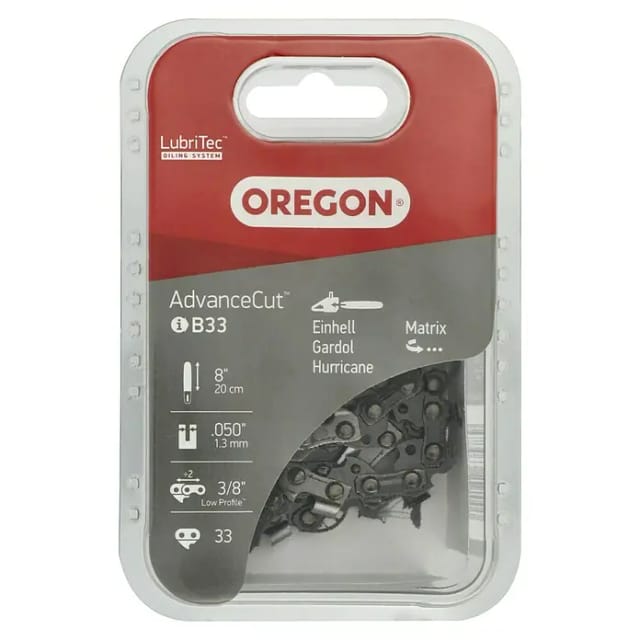 OREGON® Halbmeißelzahn-Ersatzkette, 33 TG, 200 mm - grau