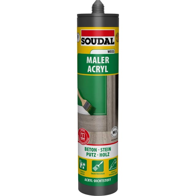 SOUDAL Maler-Acryl, 300 ml, weiß - weiss