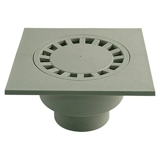 MARLEY Ablauf, BxL: 19,7 x 19,7 cm, Anschluss: DN 75, Polypropylen - grau