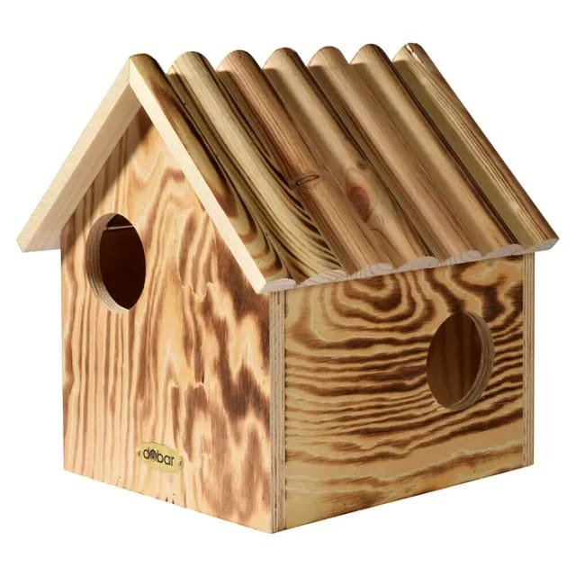 DOBAR Eichhörnchenkobel, Holz, braun, für Eichhörnchen
