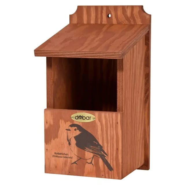 DOBAR Nistkasten, BxHxL: 18 x 32 x 17 cm, Holz, braun