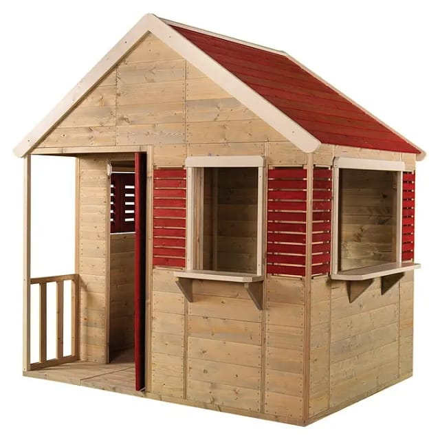 WENDITOYS Spielhaus »Krokodil«, BxHxT: 120 x 168 x 155 cm, Holz, natur - beige