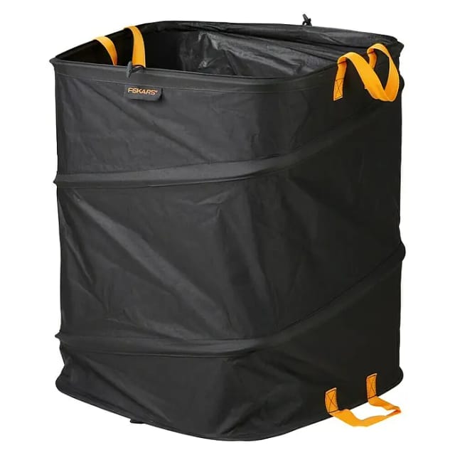 FISKARS Gartensack »Ergo Pop-Up«, 219L, eckig schwarz/orange