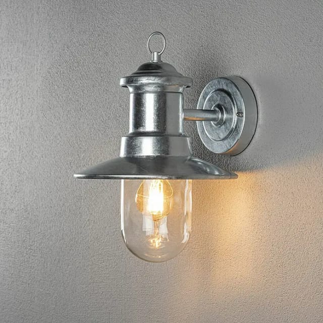 Konstsmide Außenleuchte »Napoli«, 60 W, BxHxT 22 x 30,5 x 24,5 cm, ohne Leuchtmittel - grau