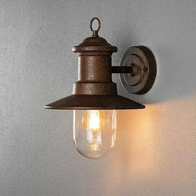 Konstsmide Außenleuchte »Napoli«, 60 W, BxHxT 22 x 30,5 x 24,5 cm, ohne Leuchtmittel - braun