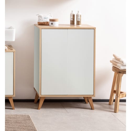 FACKELMANN Doppel-Midischrank »FINN«, weiss, 2 Türen, BxHxT: 60 x 75 x 30,5 cm