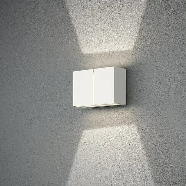 Konstsmide Außenleuchte »Pavia«, 12 W, BxHxT 16,5 x 11,5 x 8 cm, inkl. Leuchtmittel - weiss