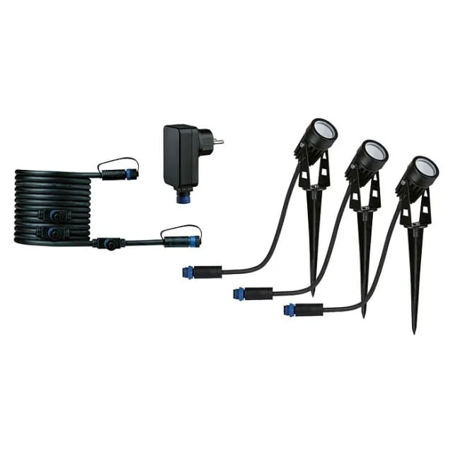 PAULMANN Spotleuchte, 3x3,5W, 150LM, 3000K, Metall schwarz