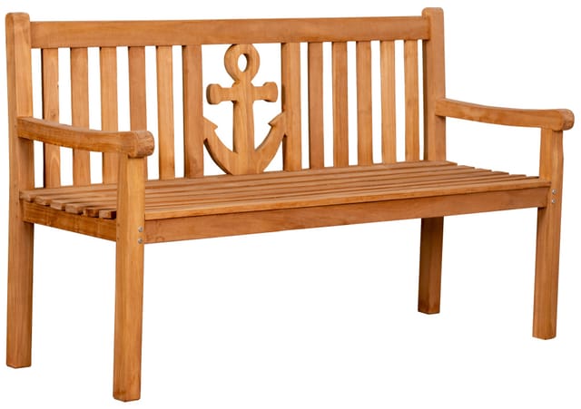DEVRIES Bank, Teak, 3-Sitzer, BxHxT: 150 x 89 x 60 cm - braun
