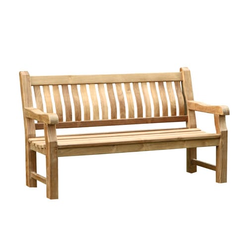 DEVRIES Bank, Teak, 3-Sitzer, BxHxT: 165 x 101 x 76 cm - braun