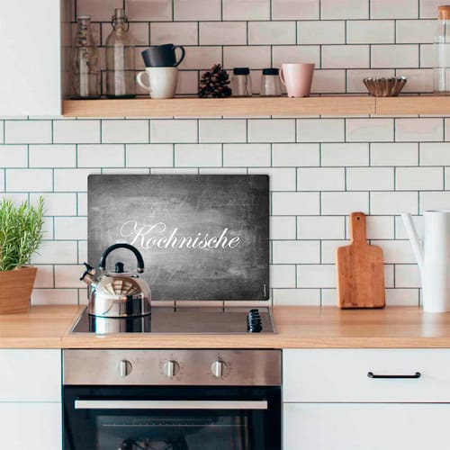 mySPOTTI Mini-Spritzschutz »Kochnische«, Aluverbund, Schiefer