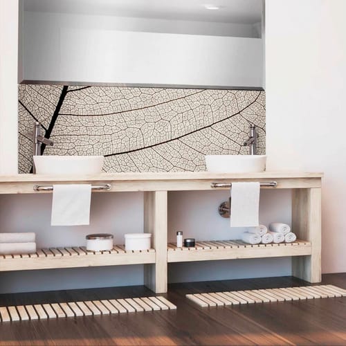mySPOTTI Badrückwand »Struktur«, BxH:90 cm x 45 cm, weiß