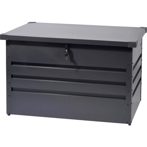 DOBAR Gartentruhe, Metall, BxHxT: 100 x 62 x 62 cm, rechteckig