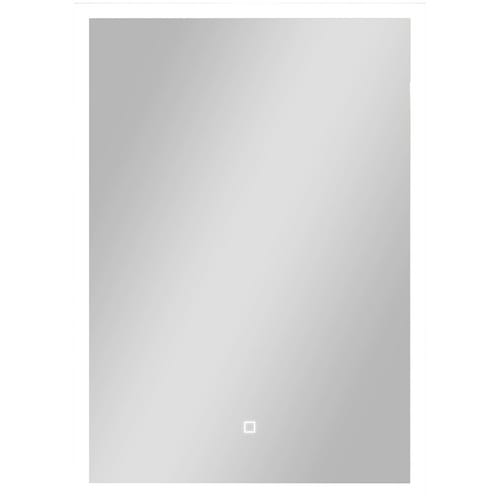 Sanotechnik Spiegel, inkl. LED-Beleuchtung, eckig, BxH: 60 x 80 cm - silberfarben