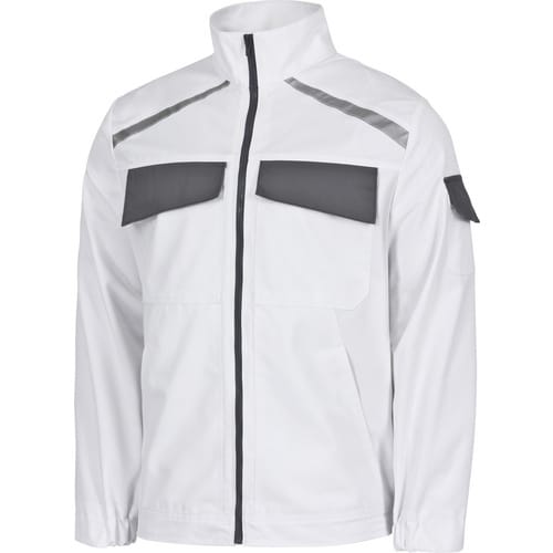 safety and more Arbeitsjacke »EXTREME«, weiß/grau, Polyester/Baumwolle, Gr. XXXL - weiss