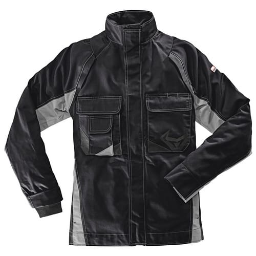 BULLSTAR Arbeitsjacke, schwarz/grau, Polyester/Baumwolle, Gr. L