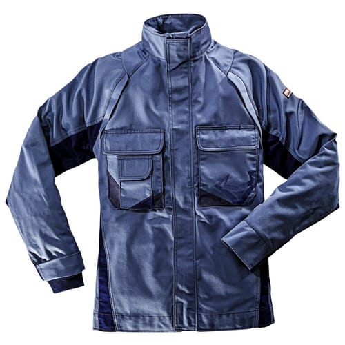 BULLSTAR Arbeitsjacke, taubenblau/marine, Polyester/Baumwolle, Gr. XL