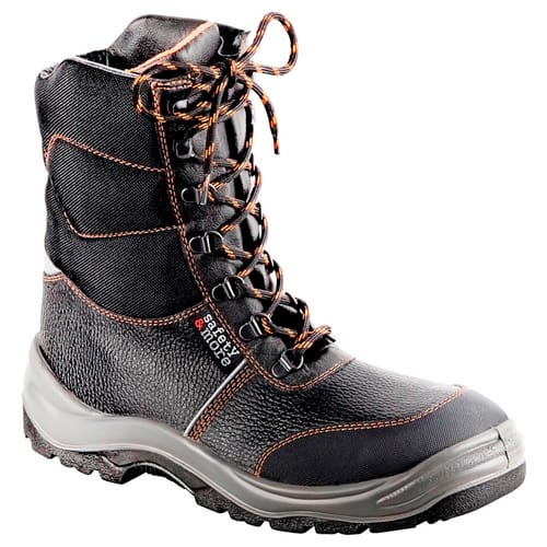 safety and more Sicherheitsstiefel, schwarz, Rindsleder - Größe 46