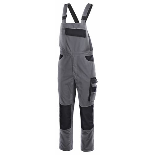 safety and more Latzhose »EXTREME«, grau/schwarz, Polyester/Baumwolle, Gr. 5XL