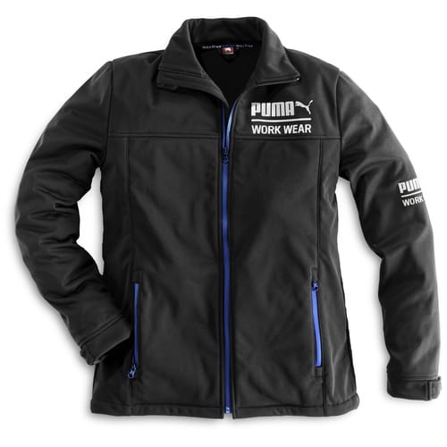 PUMA Arbeitsjacke, carbon-black, Elastan/Polyester, Gr. L - schwarz