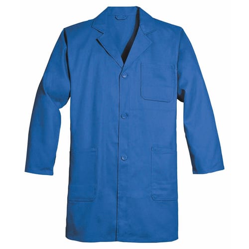 WILLAX Berufsmantel, blau, Baumwolle, Gr. XL