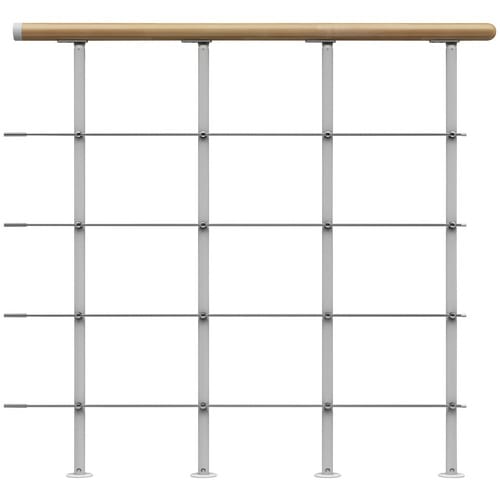 DOLLE Brüstungsgeländer, Holz, Länge: 100 cm - weiss