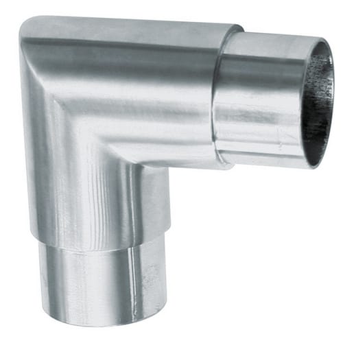 ALPERTEC Rohrverbinder, Steckwinkel 90°, V2A-Edelstahl - grau
