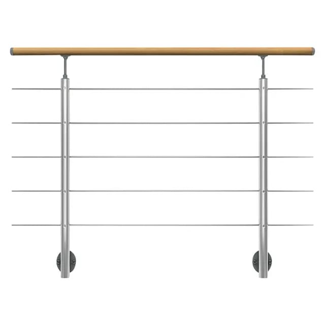 DOLLE Geländer-Set, für seitliche Montage, Länge 150 cm - silberfarben