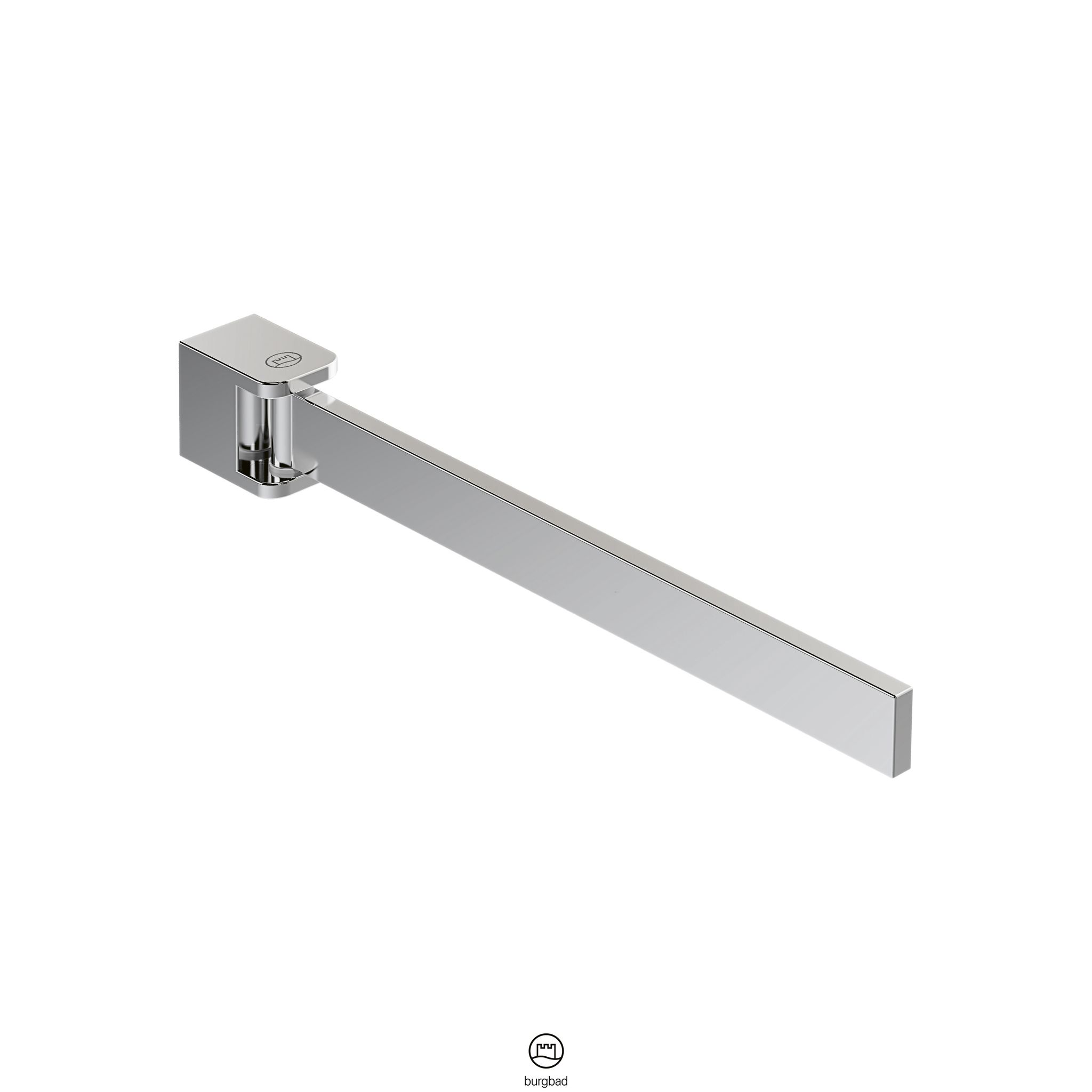 Burg Eqio Handtuchhalter Schwenkbar 46x370x30mm, Chrom