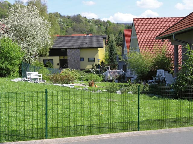 Schweißgitter, Stahl, grün, LxH: 2500 x 81 cm - gruen