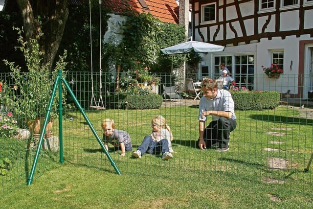 Schweißgitter, Stahl, grün, LxH: 2500 x 153 cm - gruen