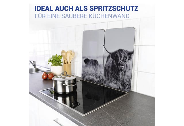 WENKO Herdabdeckplatten, Glas, mehrfarbig - bunt