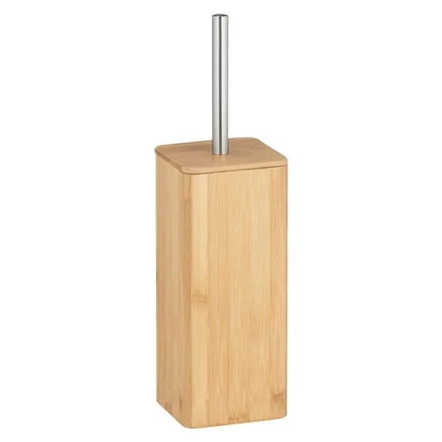 WENKO WC-Garnitur »Bambusa«, HxL: 37,5 x 10,1 cm, Bambus - braun