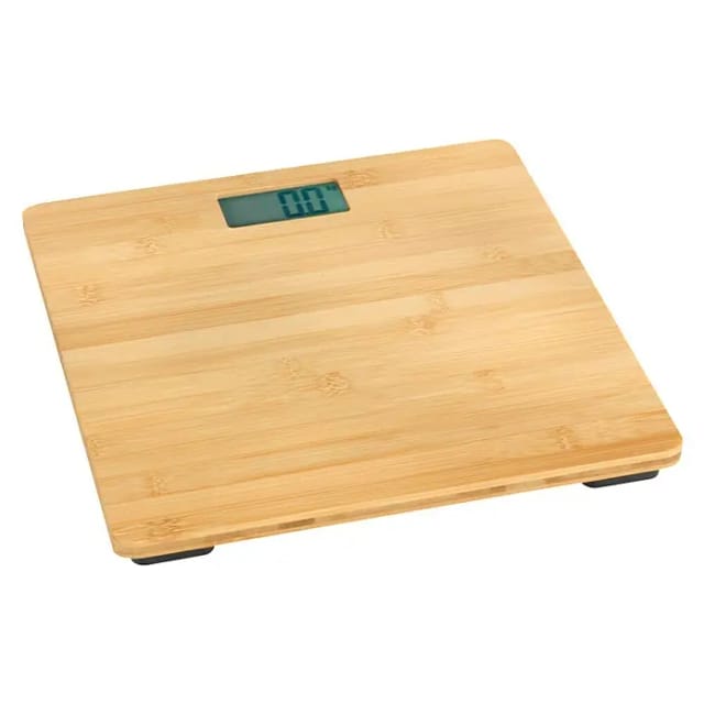 WENKO Personenwaage »Bambusa«, BxL: 30 x 30 cm, max. Tragfähigkeit: 150 kg, braun