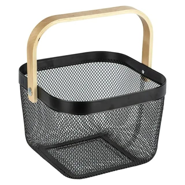 WENKO Badaufbewahrung »Bambusa«, HxL: 17 x 25 cm, Metall - schwarz