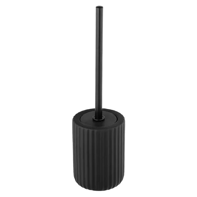 WENKO WC-Garnitur »Belluno«, HxL: 42 x 11,5 cm, Keramik - schwarz
