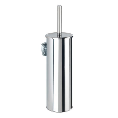 WENKO WC-Garnitur »Basic«, HxL: 37,5 x 10,5 cm, Edelstahl - silberfarben