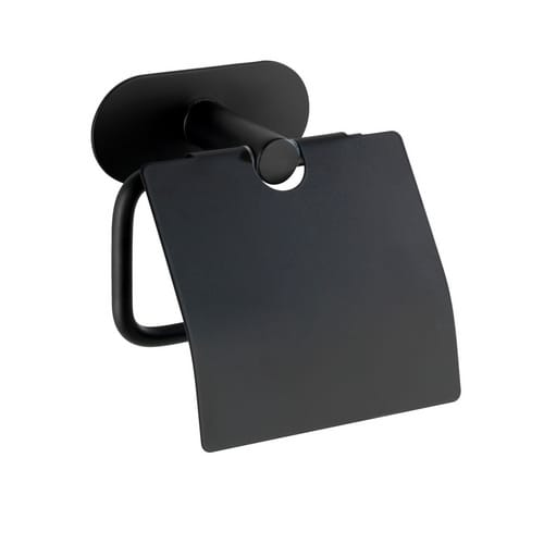 WENKO Toilettenpapierhalter »Turbo-Loc Orea black«, Edelstahl, schwarz/matt
