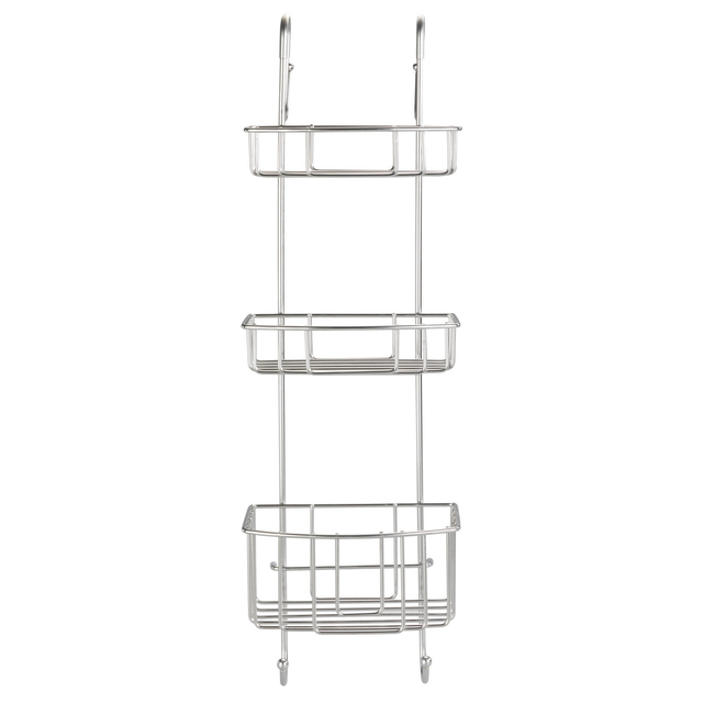 WENKO Duschcaddy, BxL: 22,5 x 22 cm, silberfarben matt