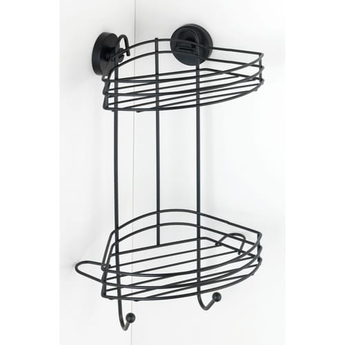 WENKO Eckregal, BxL: 23 x 21 cm, schwarz