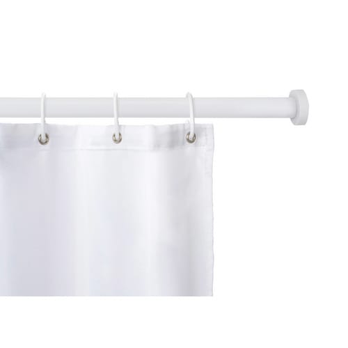 WENKO Duschstange »Luz«, teleskopierbar, Breite: 70-115 cm, Aluminium - weiss
