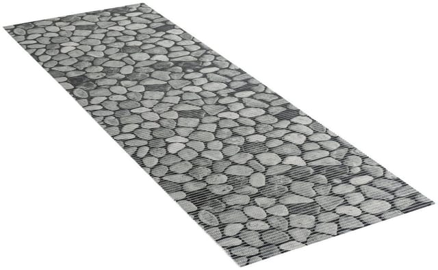 WENKO Badematte, BxL: 65 x 200 cm, mehrfarbig - grau