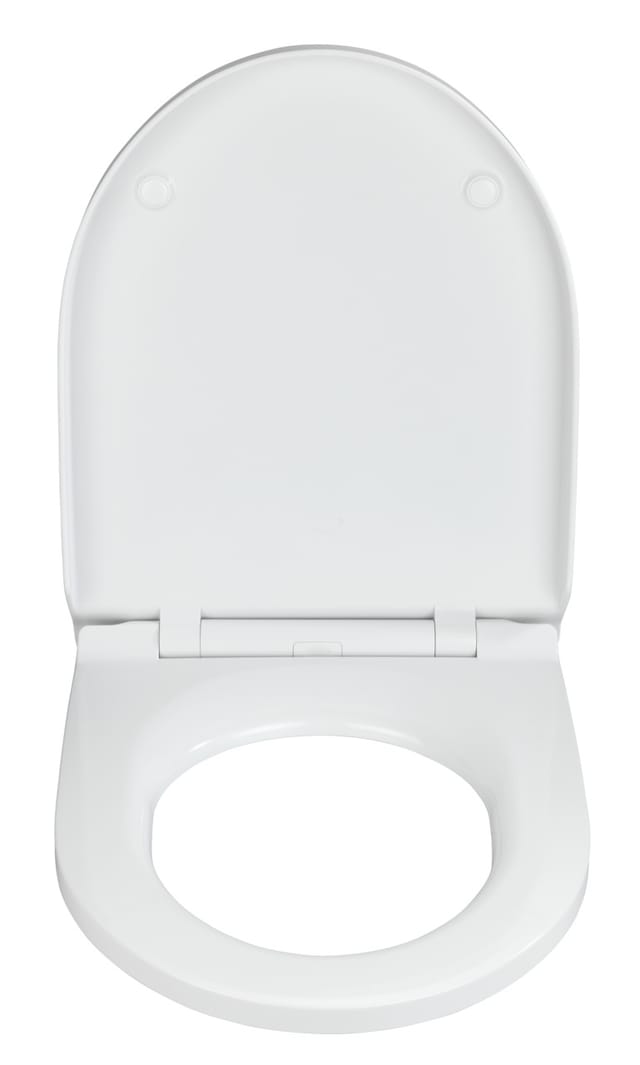WENKO WC-Sitz »Exclusive«, Breite: 375 mm, D-Form, Duroplast - weiss