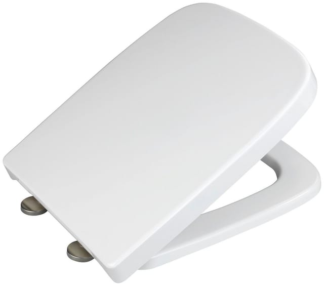 WENKO WC-Sitz »Exclusive«, Breite: 370 mm, eckig, Duroplast - weiss