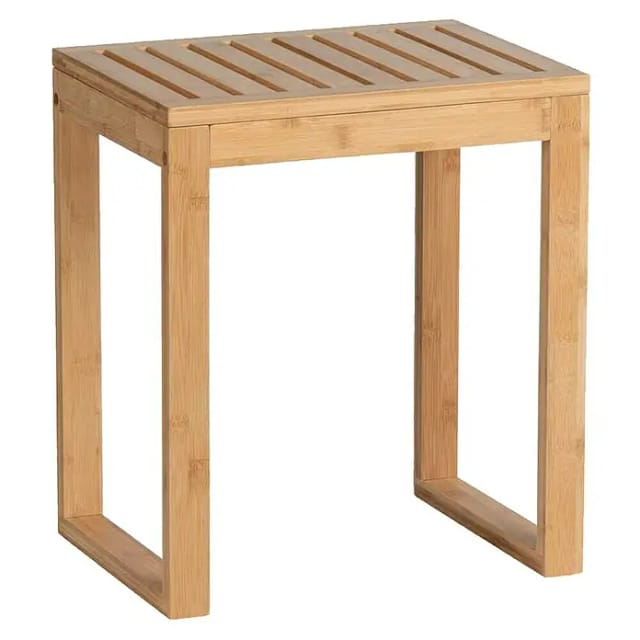 WENKO Badhocker »Bambusa«, BxHxT: 40 x 30 x 46 cm, Bambus, natur - braun